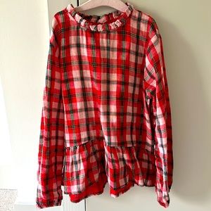 Cat & Jack Girls Holiday Top size M 7-8